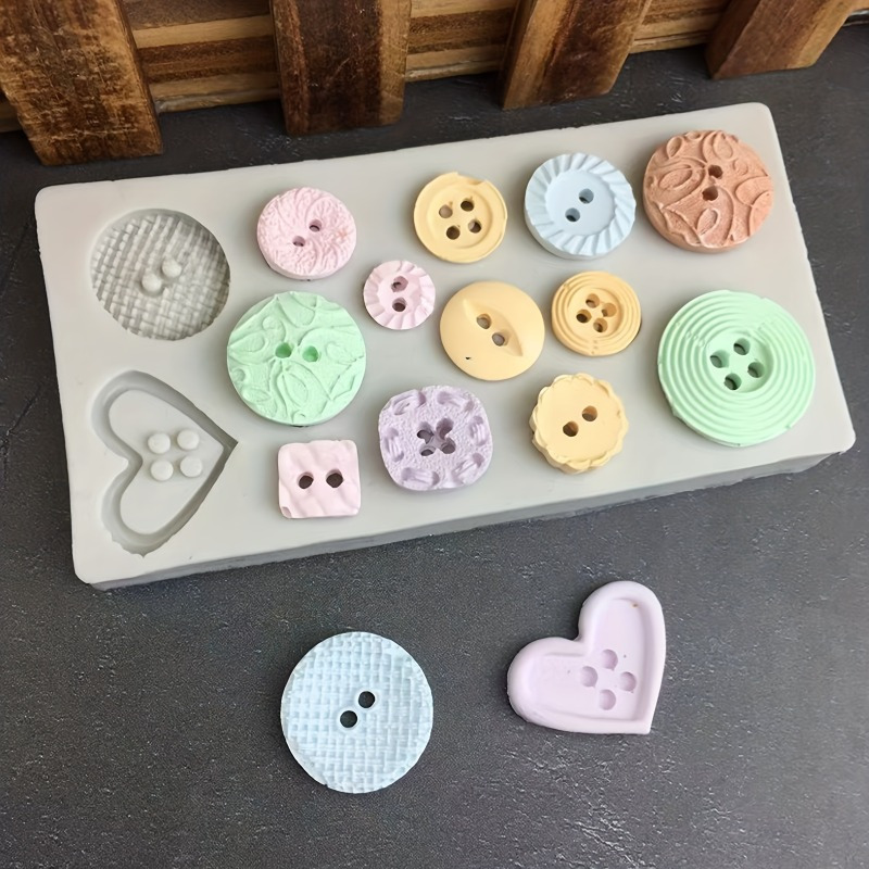Candle Making Supplies Kit - ボタン型シリコンモールド シリコンモールド 石鹸やキャンドルの装飾ツール用