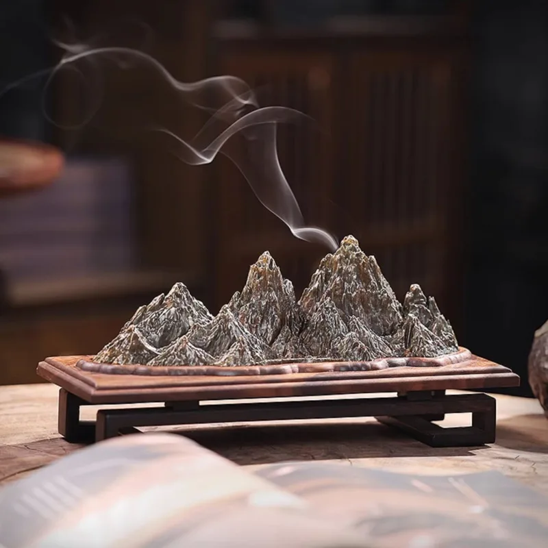 Candle Vessel Supplies - ブラックウォールナット香メーカー新中国千ライン香容器ホーム屋内香箱仏教用品瞑想用