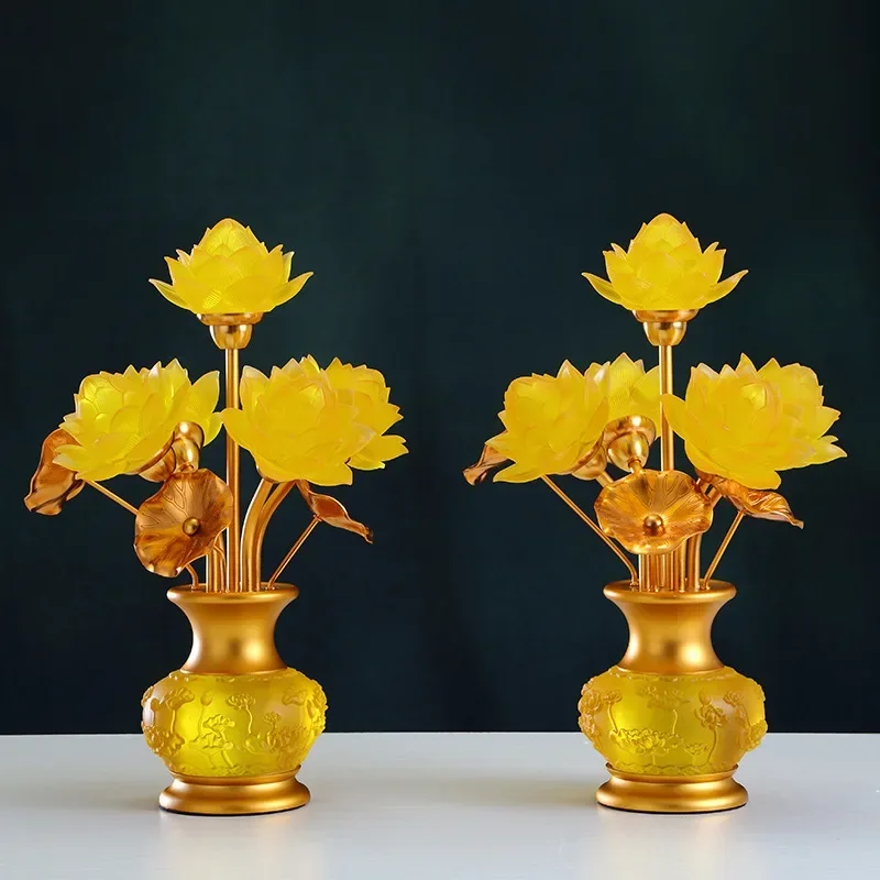 Your Candle Supplies - 模造燭台寺院の卓上装飾品、ご家庭の祭祀用品、開運祈願用、仏教の工芸品
