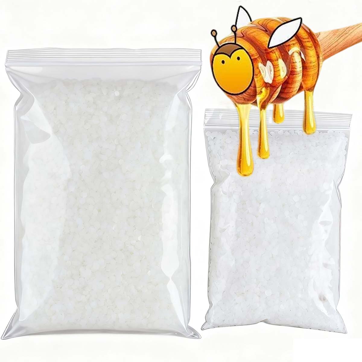 Candle Supplies To Make Candles - 200g-1000g 白蜜蝋 純天然粒状 香り付きキャンドル材料 DIY 無煙芯材料