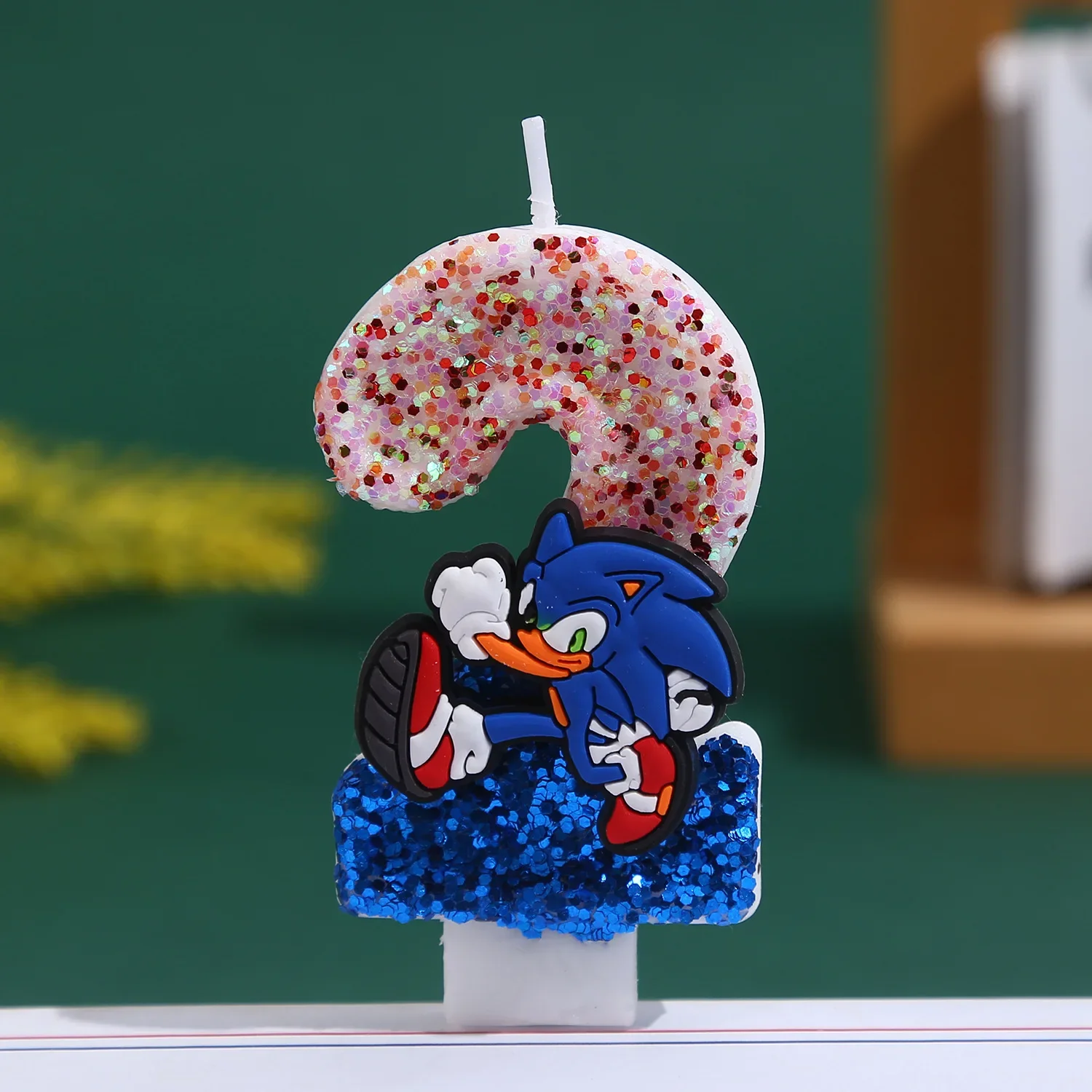 Your Candle Supplies - ゲームシャドウパーティーキャンドル番号0-9子供の誕生日パーティーケーキデコレーション用品かわいい漫画ソニックパーティーアクセサリー用品