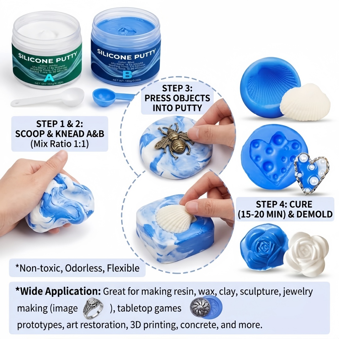 シリコーンパテ型作成用品 石膏キャンドル石鹸型用に簡単に成形 - Candle Supplies To Make Candles のレビューと価格