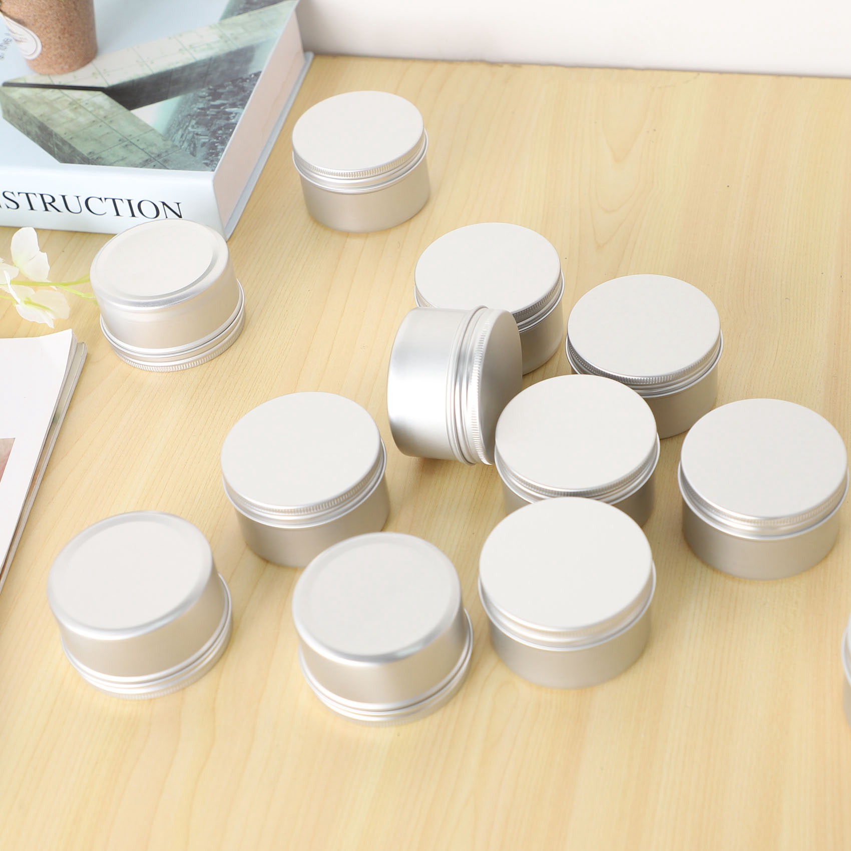 在庫数量 12個 4オンス メタルキャンドル缶 DIYキャン - Metal Tin Lid 4Oz のレビューと価格