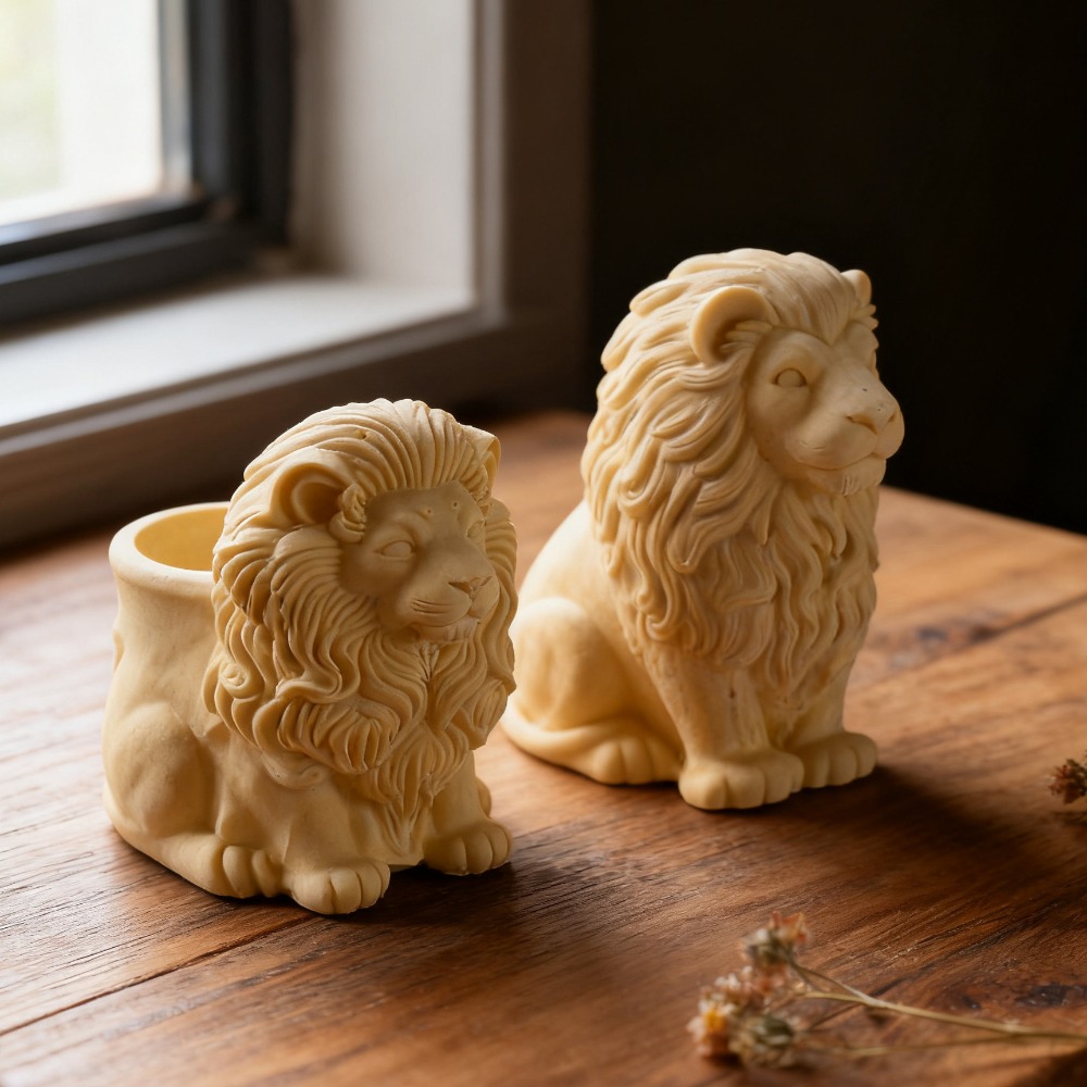 ライオンポットシリコンモールド手作りキャンドルカップ容器植木 - Candle Vessel Supplies のレビューと価格