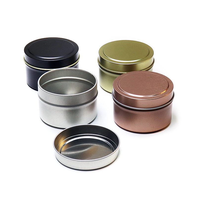空のキャンドル,120ml/4oz,ゴールド,蓋付きのボウル - Metal Tin Lid 4Oz のレビューと価格