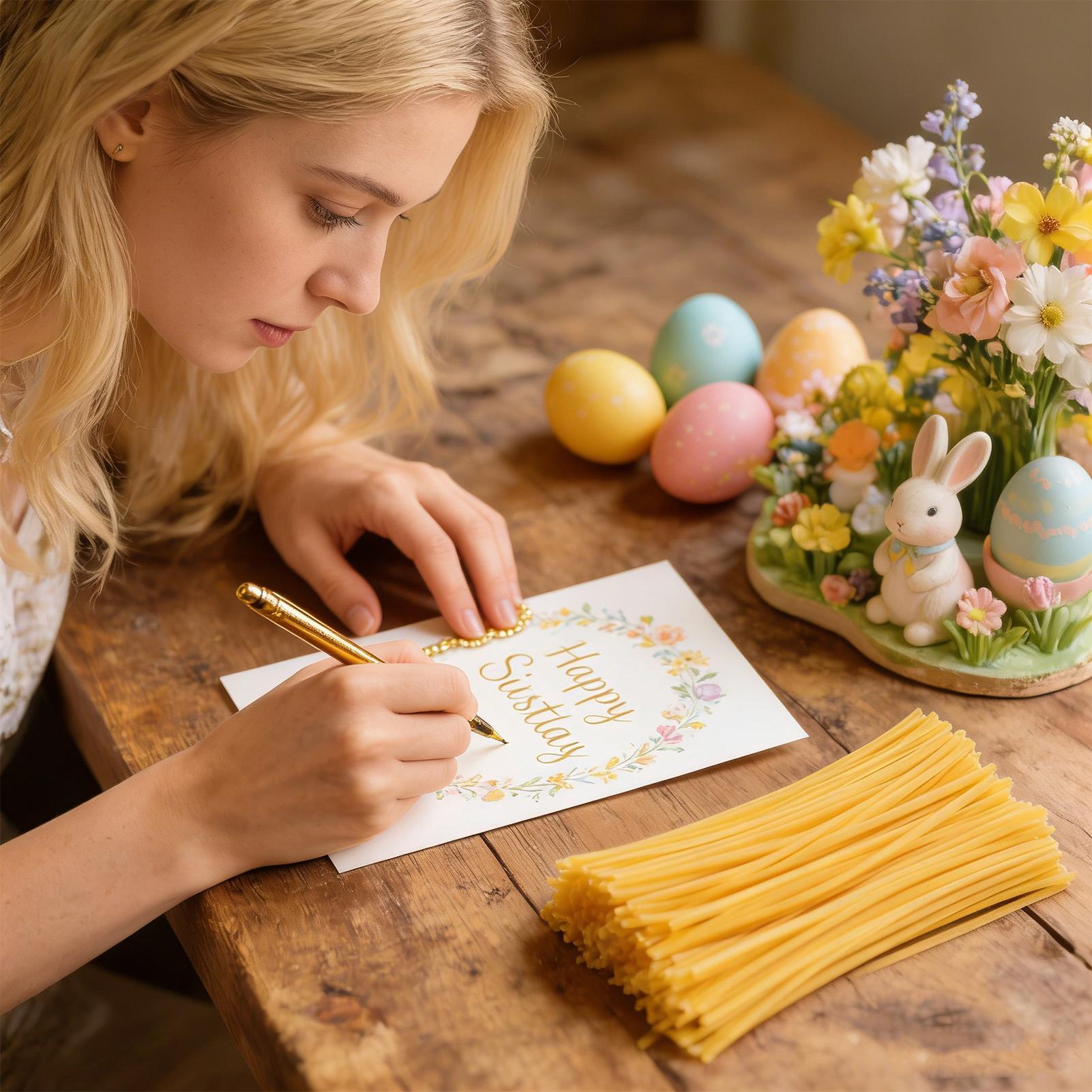 卵デコレーション用蜜蝋スティック120本 イースターアート用 - Candle Supplies To Make Candles のレビューと価格