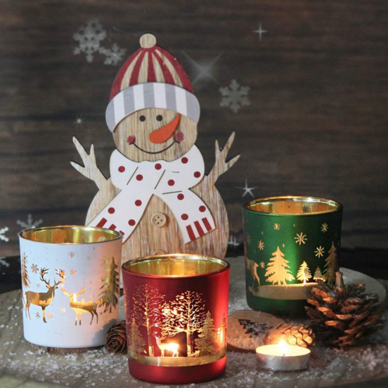 クリスマスガラス容器香りキャンドル作成用品瓶 Emtpy 容 - Candle Vessel Supplies のレビューと価格