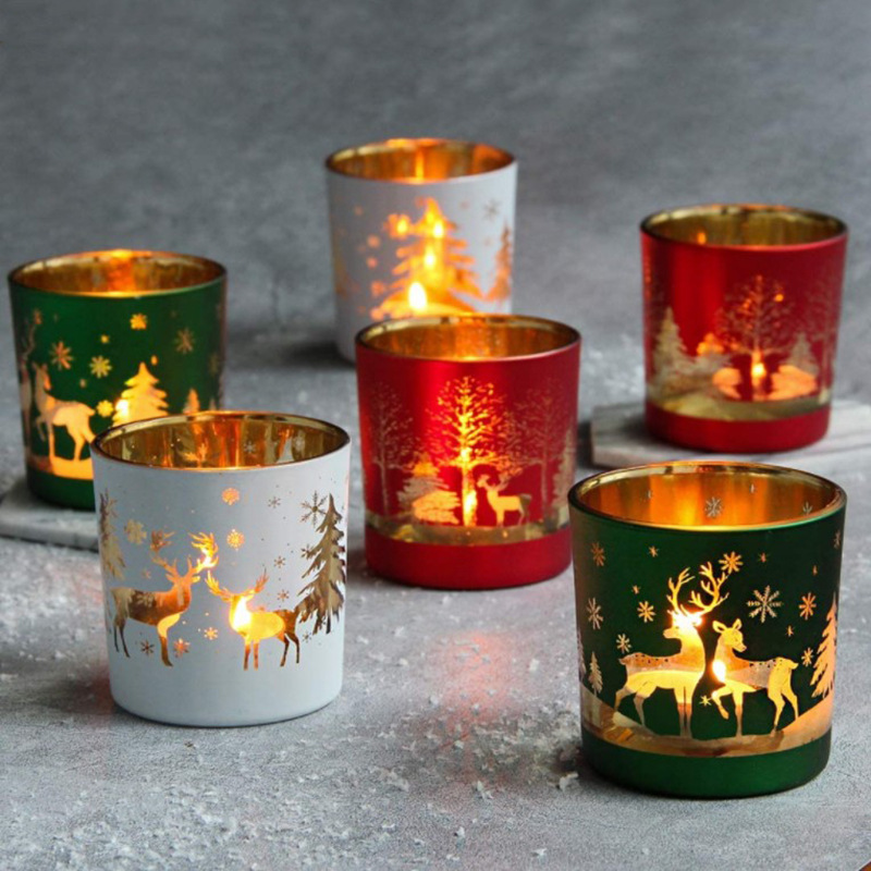 クリスマスガラス容器香りキャンドル作成用品瓶 Emtpy 容 - Candle Vessel Supplies のレビューと価格