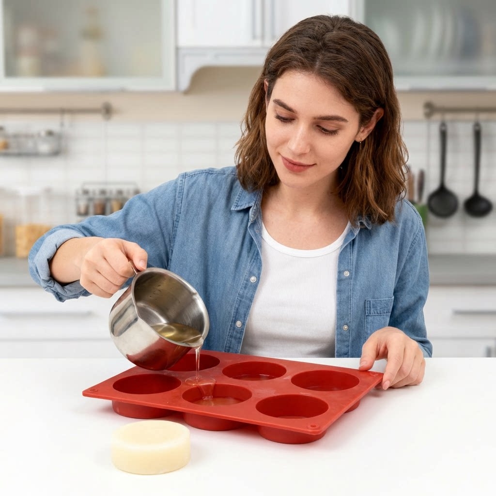 丸型シリコンソープモールド DIY手作り石鹸作りツール シリ - Candle Making Supplies Kit のレビューと価格